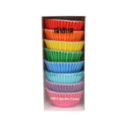 Caissettes à cupcakes doublées de feuille d'aluminium - Arc-en-ciel Pk/100