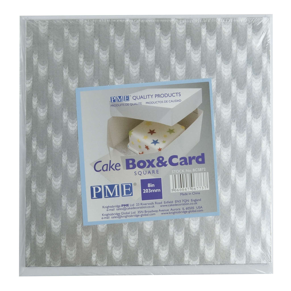 Carton carré et boîte à gâteau (203mm / 8")