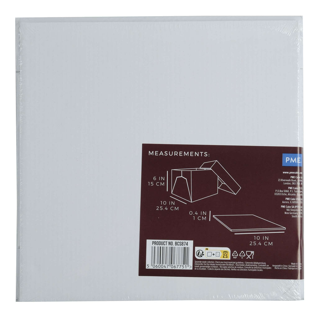 Quadratische Karte und Kuchenbox (254mm / 10")
