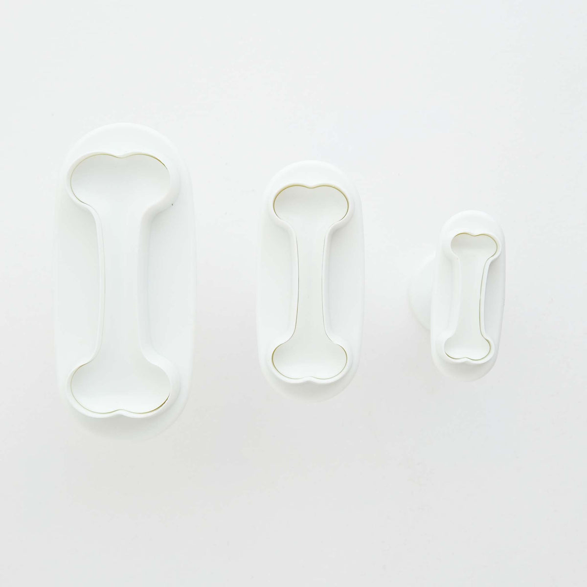 Bone Fondant Plunger Cutters Set Of 3