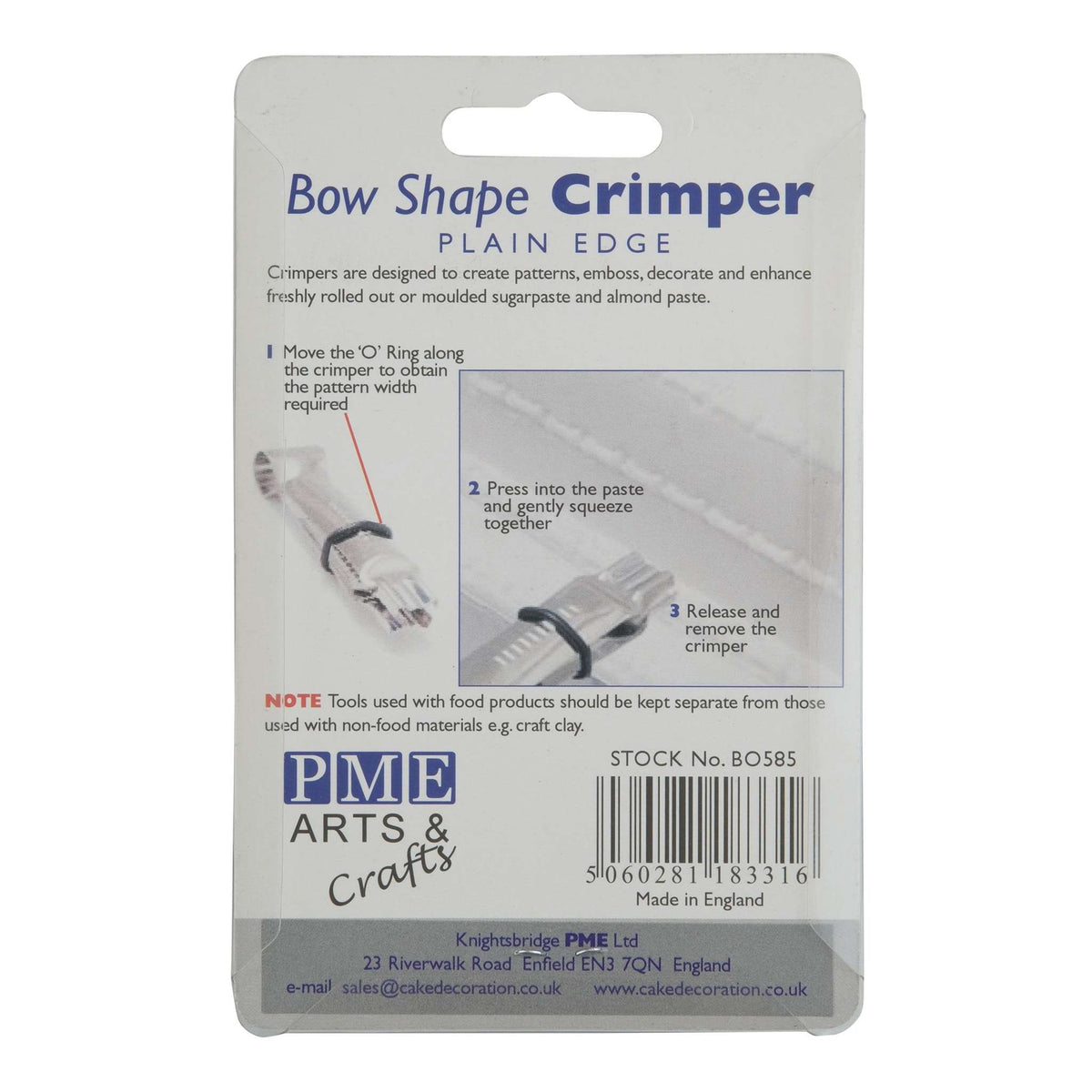 Bow Plain Crimper (3/4in)