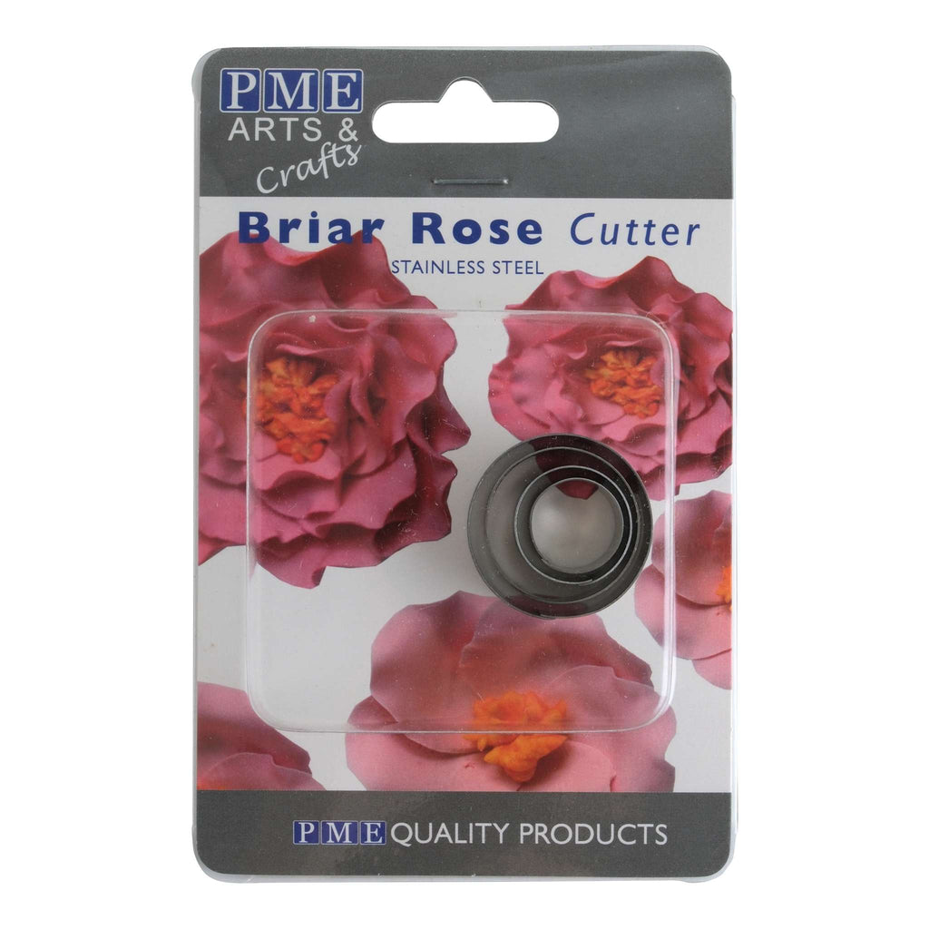 Edelstahl Ausstecher - Blütenblätter Briar Rose Set mit 4 Stück