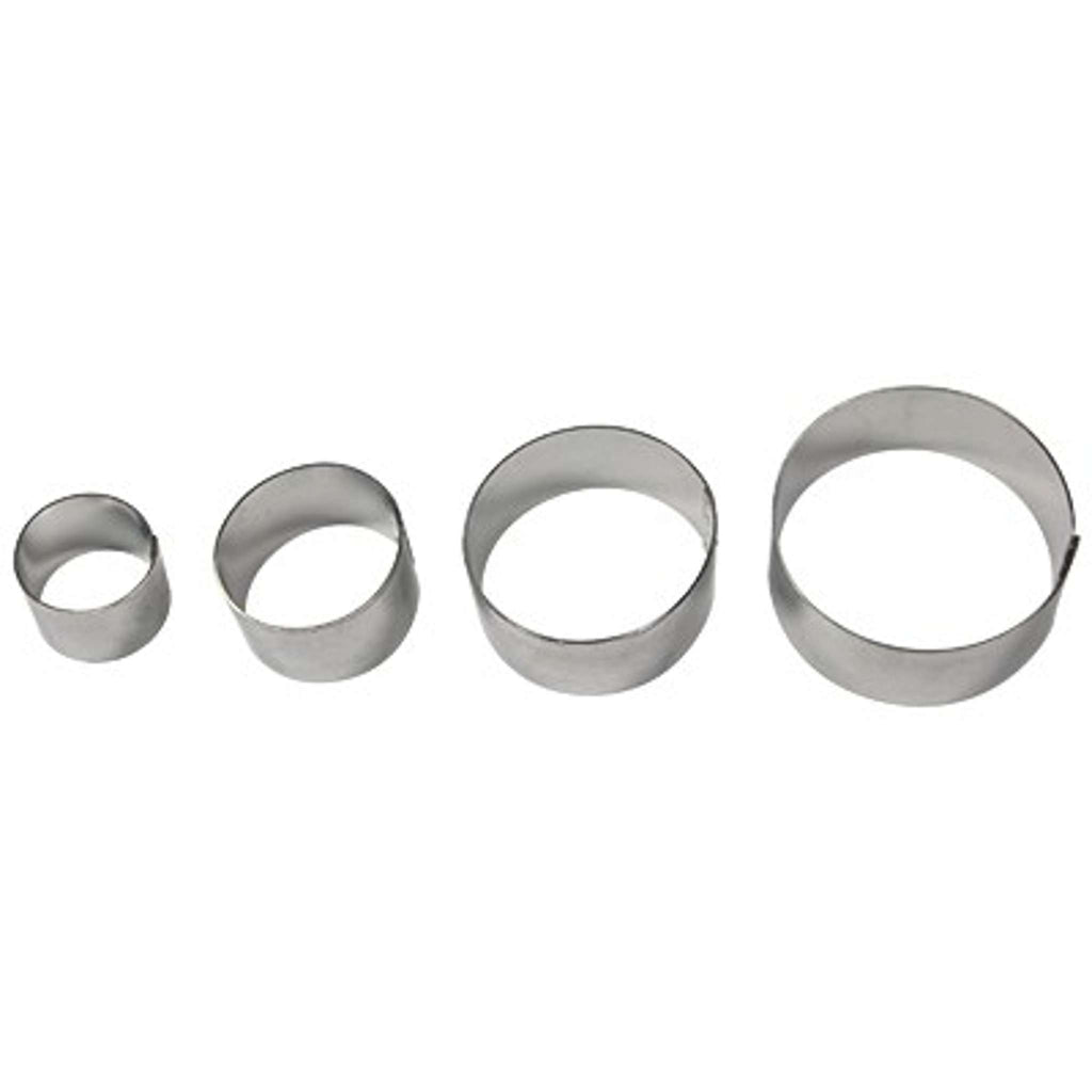 Edelstahl Ausstecher - Blütenblätter Briar Rose Set mit 4 Stück