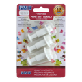 Veined Mini Butterfly Fondant Plunger Cutters Set Of 3