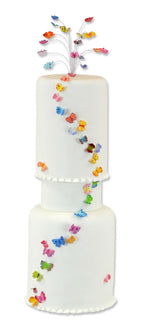 Veined Mini Butterfly Fondant Plunger Cutters Set Of 3