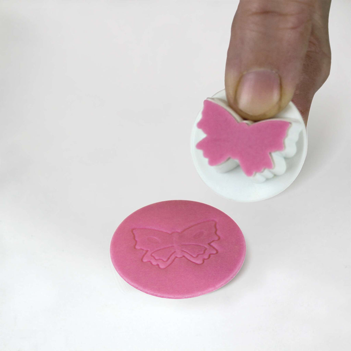 Veined Mini Butterfly Fondant Plunger Cutters Set Of 3
