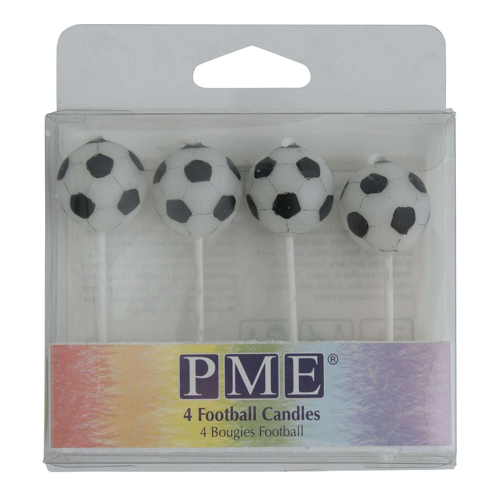Kerzen - Fußball Set von 4 (22mm / 0.9")