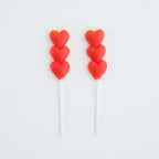 Red Hearts Candles Set/8
