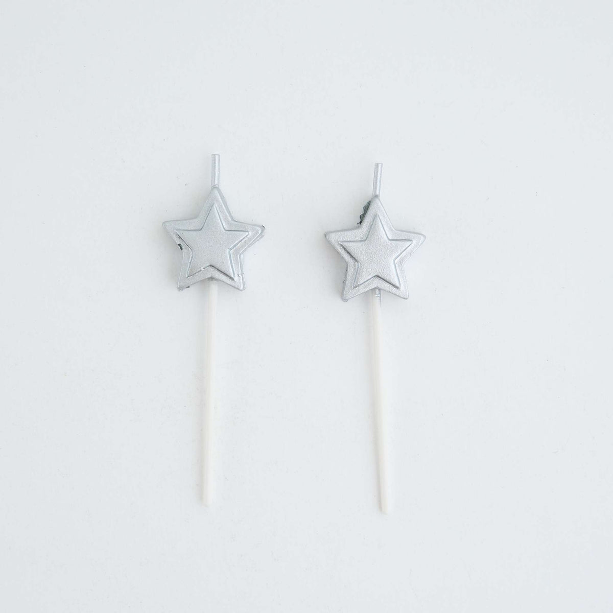 Silver Stars Candles Set/8