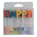 Velas de Happy Birthday Colores Vivos, Juego de 13