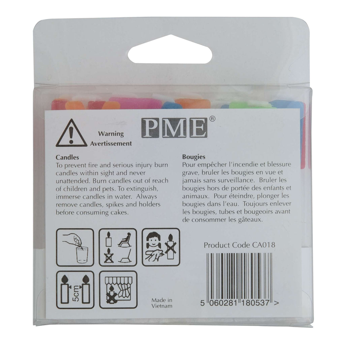 Velas de Happy Birthday Colores Vivos, Juego de 13