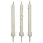 Velas de Color Blanco con Purpurina, Paquete de 10