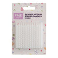 Kaarsen - Witte Medium Gestreept Pk/24 (59mm / 2.3")