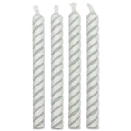 Kaarsen - Witte Medium Gestreept Pk/24 (59mm / 2.3")
