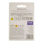 Kaarsen - Witte Medium Gestreept Pk/24 (59mm / 2.3")