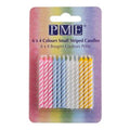 Small Striped Candles Set Of 24