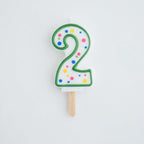 Kaarsen - Groene Nummer 2 (64mm / 2.5")