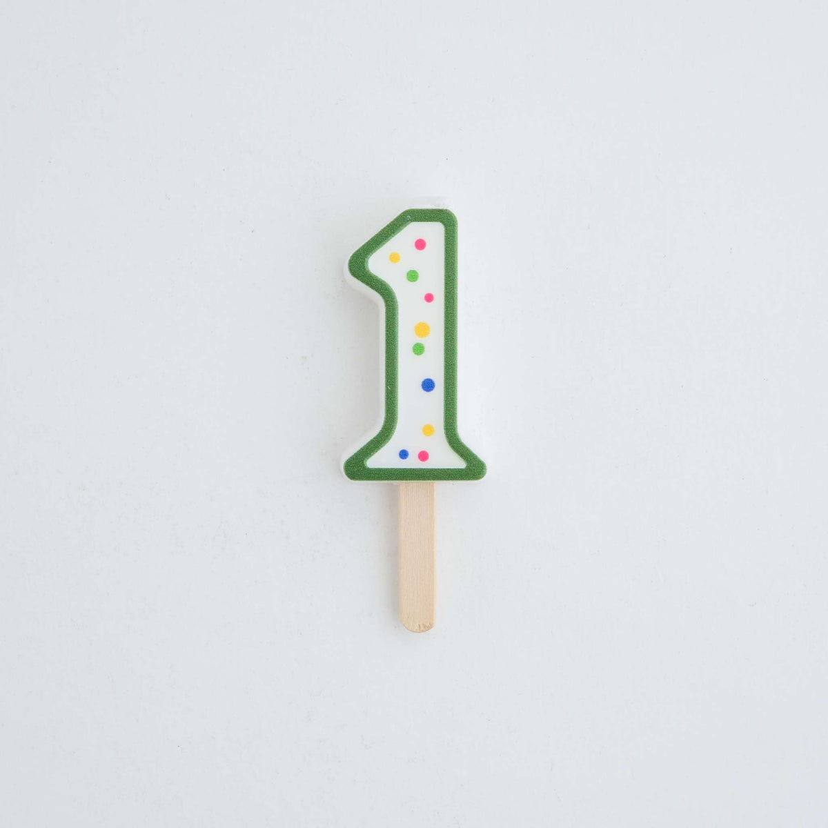 Kaarsen - Groene Nummer 1 (38mm / 1.5")