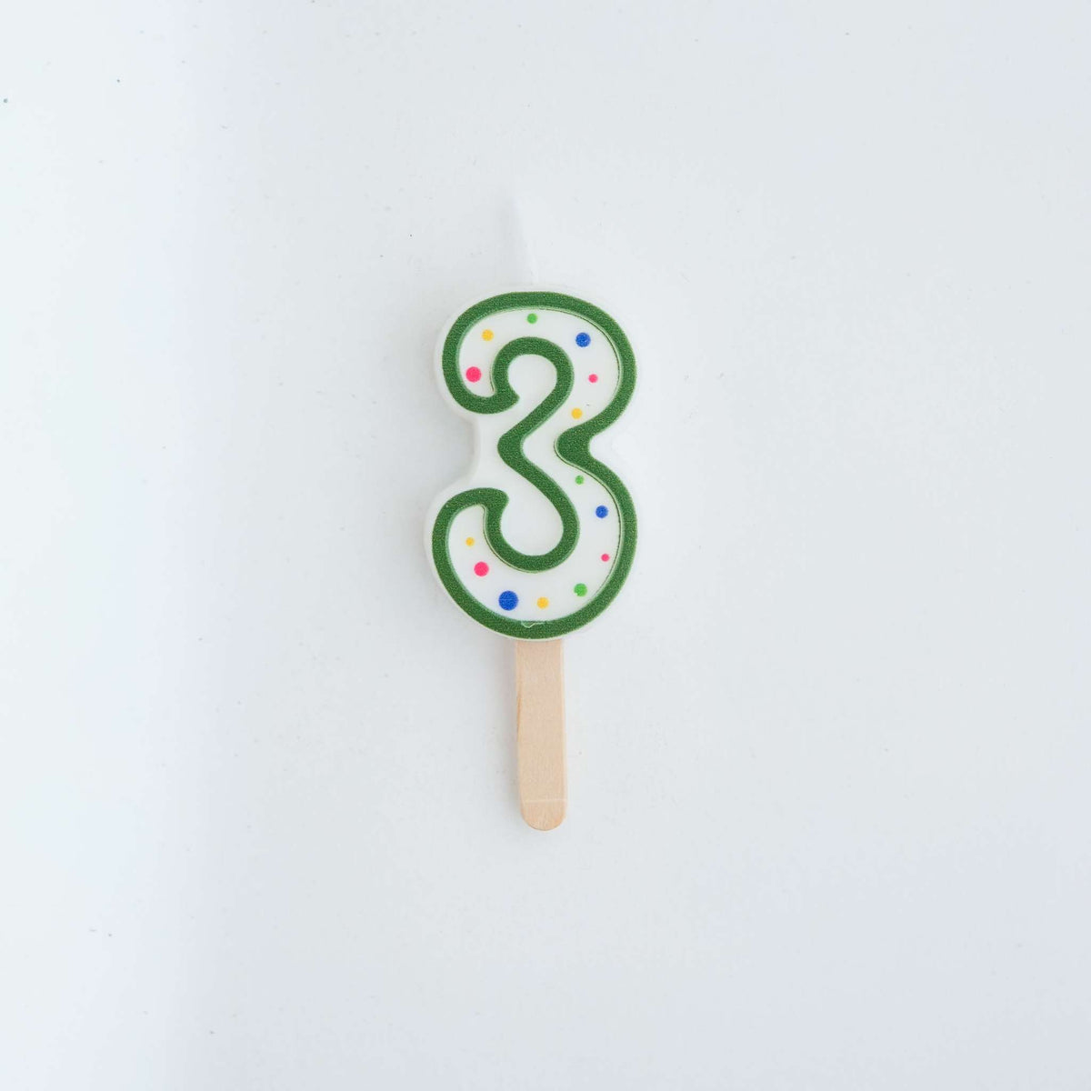 Kaarsen - Groene Nummer 3 (38mm / 1.5")