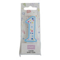 Bougies - Chiffre 1 bleu (64mm / 2.5")