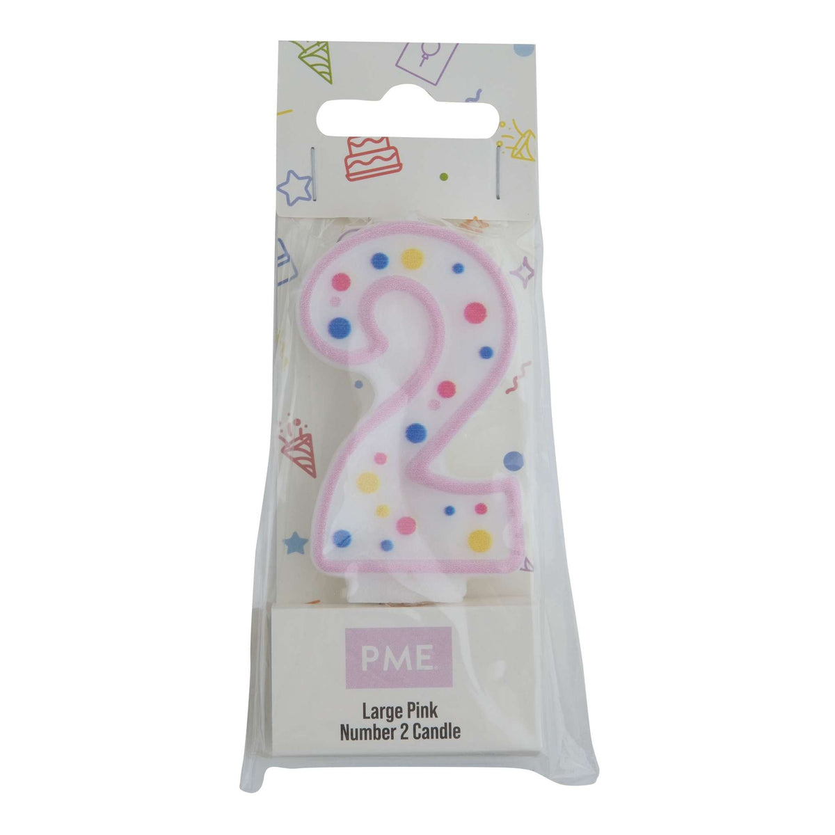 Kaarsen - Roze Nummer 2 (64mm / 2.5")