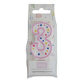 Kerzen - Pinke Zahl 3 (64mm / 2.5")