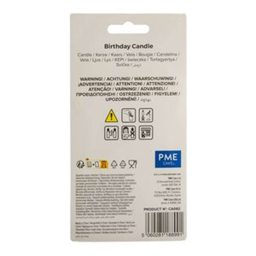Set de Velas Placa Happy Birthday y Velas Doradas