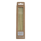 Kerzen - Gold Extra Hoch mit Haltern Pk/16 (18cm / 7")