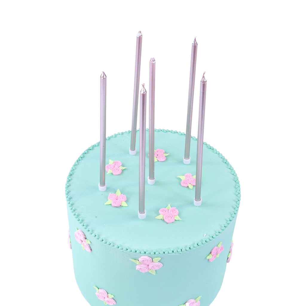 Rose Gold Tall Candles Set Of 16