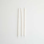 Velas - Extra Largas Blancas con Purpurina, Pack de 16 (18cm / 7")