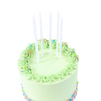 Velas - Extra Largas Blancas con Purpurina, Pack de 16 (18cm / 7")