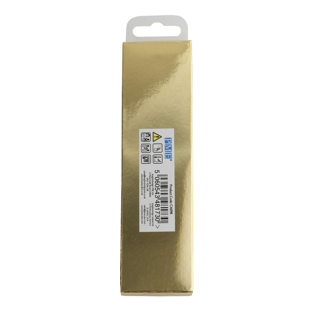 Velas - Extra Largas Blancas con Purpurina, Pack de 16 (18cm / 7")