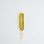 Goldene Glitter-Zahl-Kerze 0