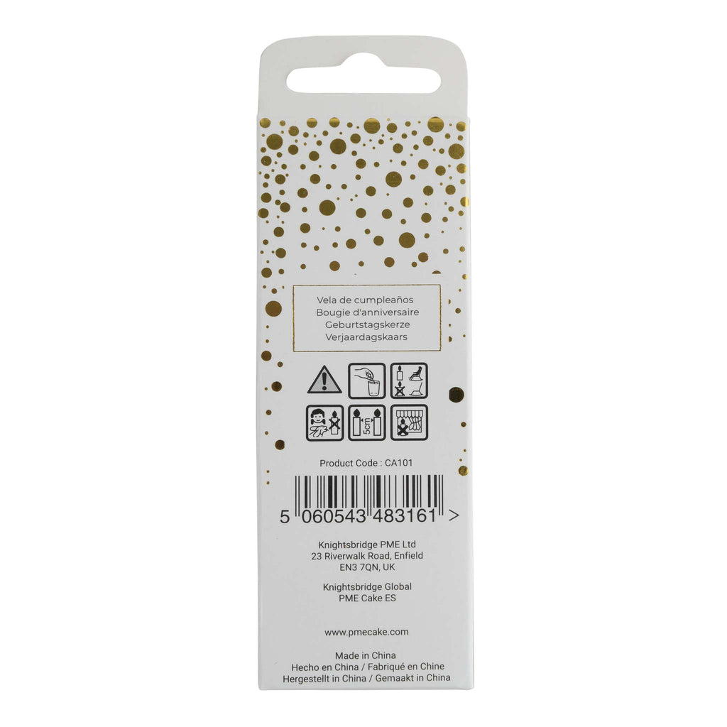 Goldene Glitter-Zahl-Kerze 1