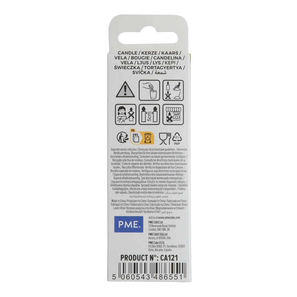 Zahlenkerze Glitter Silber 1