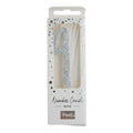 Silver Glitter Number Nine Candle