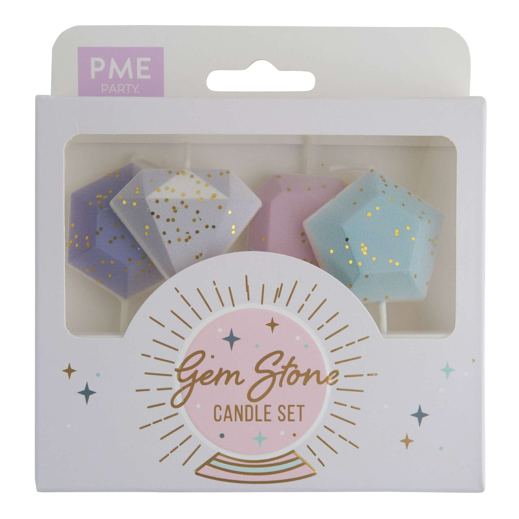 Velas - Piedras Preciosas - Set de 4