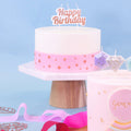 Kaars Topper - Happy Birthday Rosé Goud