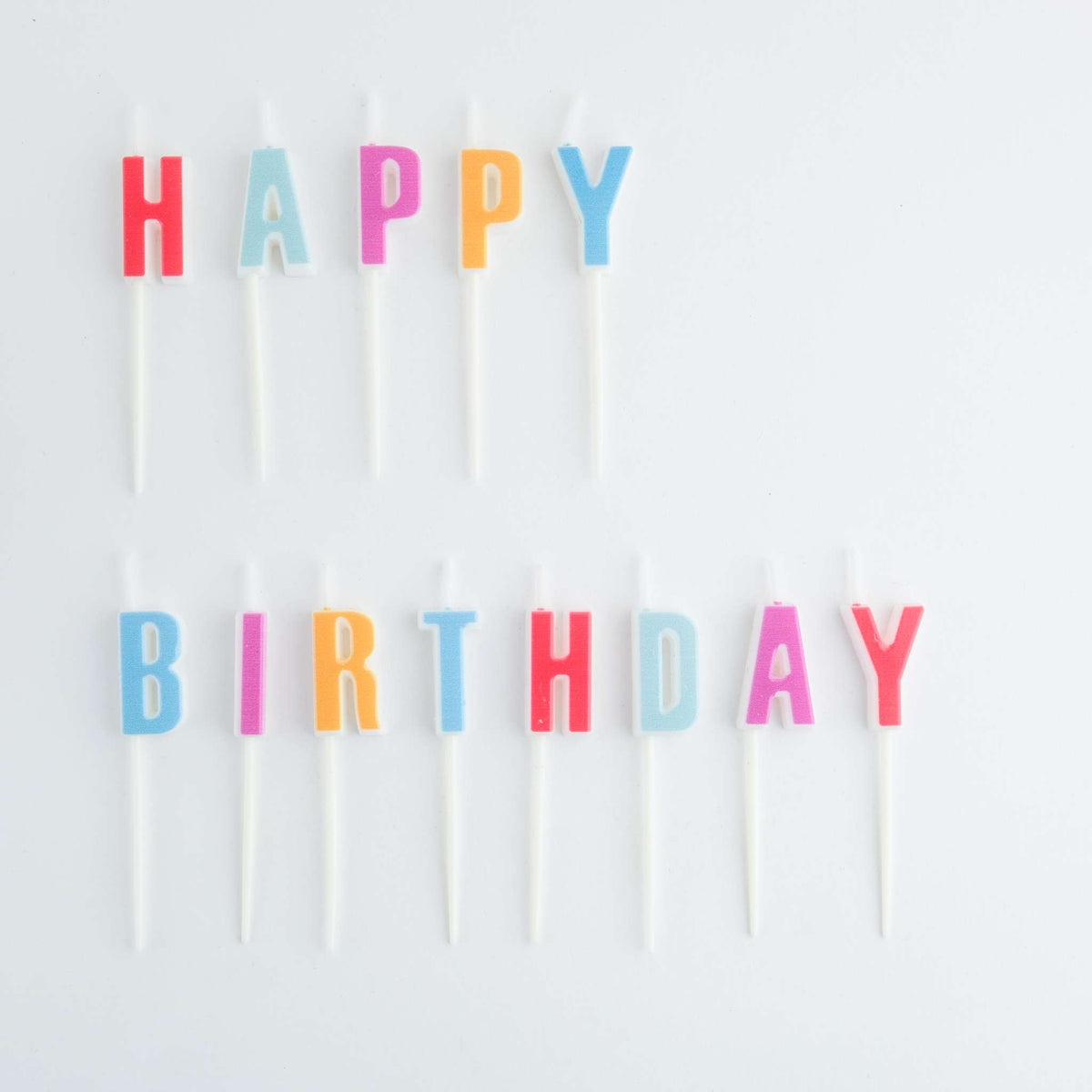 Kaarsen - Happy Birthday Letters Set van 13