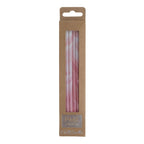 Pink Marble Tall Candles Set Of 6