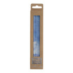 Blue Marble Tall Candles Set Of 6