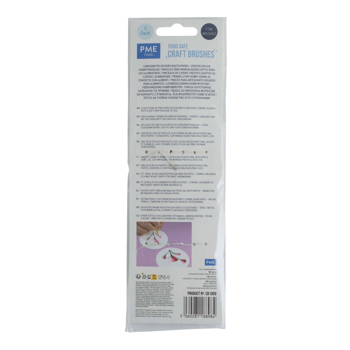 Fine Food Safe Craft Brushes Pk/5