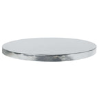 Plateaux à gâteau Ronds avec bordure lisse, Argentée (8" / 20cm)