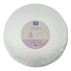 Runde Kuchenplatte mit Glatter Rand, Silber (10" / 25cm)