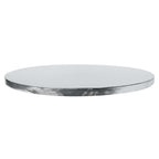 Runde Kuchenplatte mit Glatter Rand, Silber (12" / 30cm)