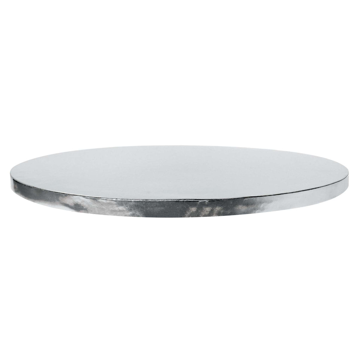 Cake Board redonda para Tarta con bordes lisos, Plata (12" / 30cm)