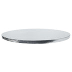 Plateaux à gâteau Ronds avec bordure lisse, Argentée (14" / 35cm)