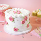 Round Banded Edge White Cake Board (20cm / 8in)