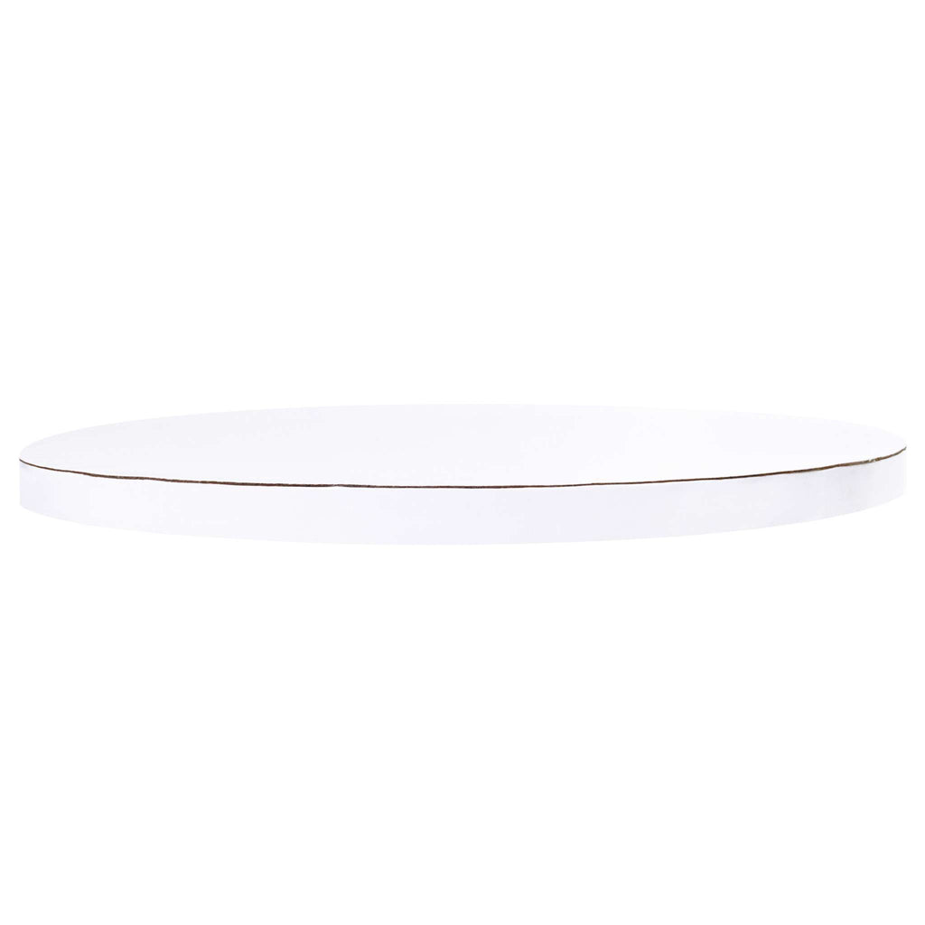 Runde Kuchenplatte mit Glatter Rand, Weiß (10" / 25cm)