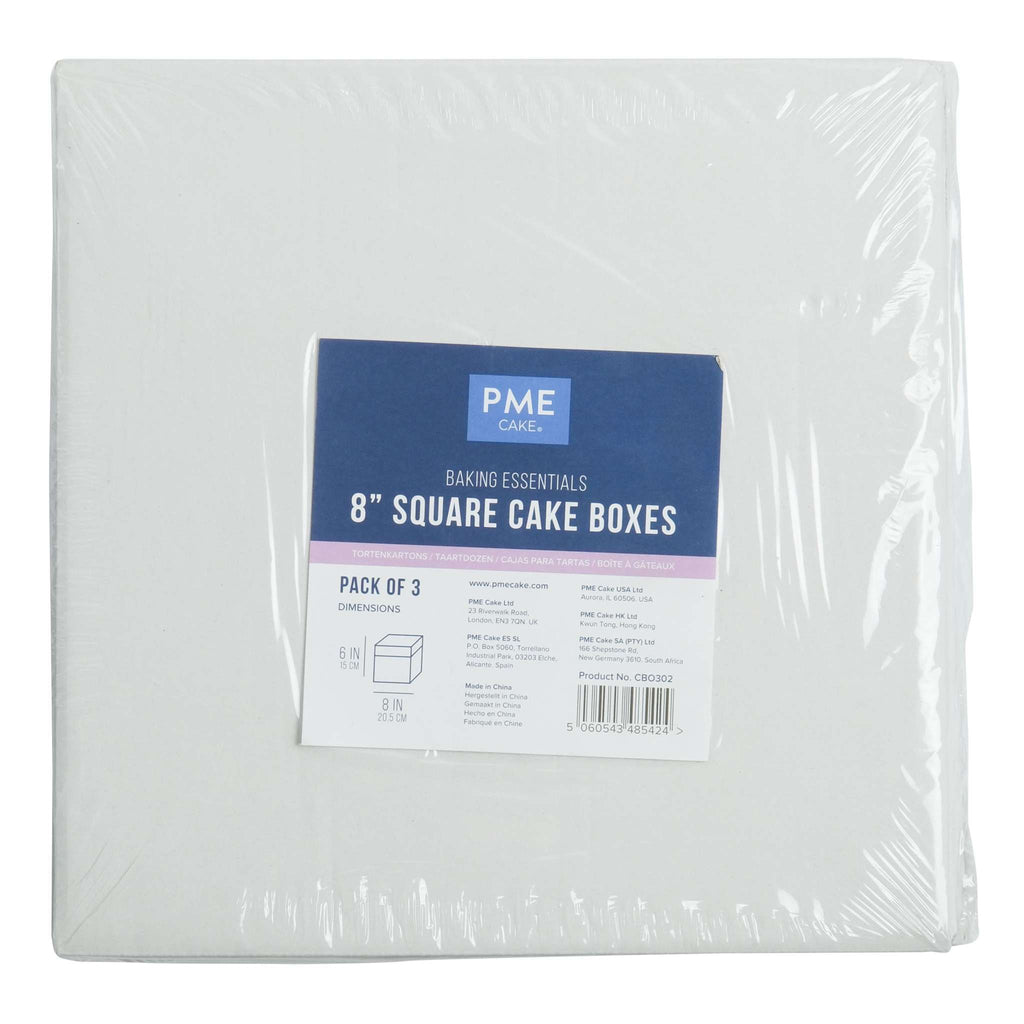 Boîte à gâteau Baking Essentials (203 x 203 x 152mm / 8 x 8 x 6"), ensemble de 3
